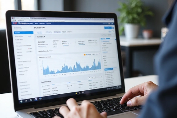 Financial simulation software in use