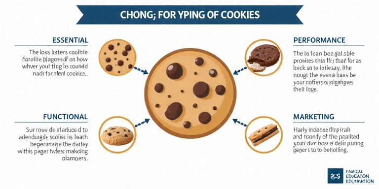 Diagram showing different types of cookies