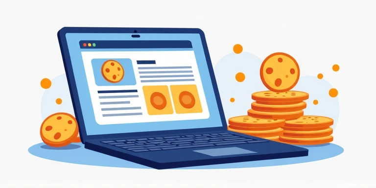 Illustration of browser cookies